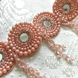 Peach Fancy Saree Belt for women