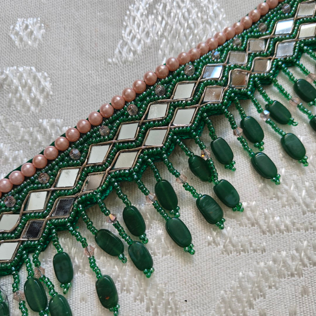 Green Fancy Saree Belt for women