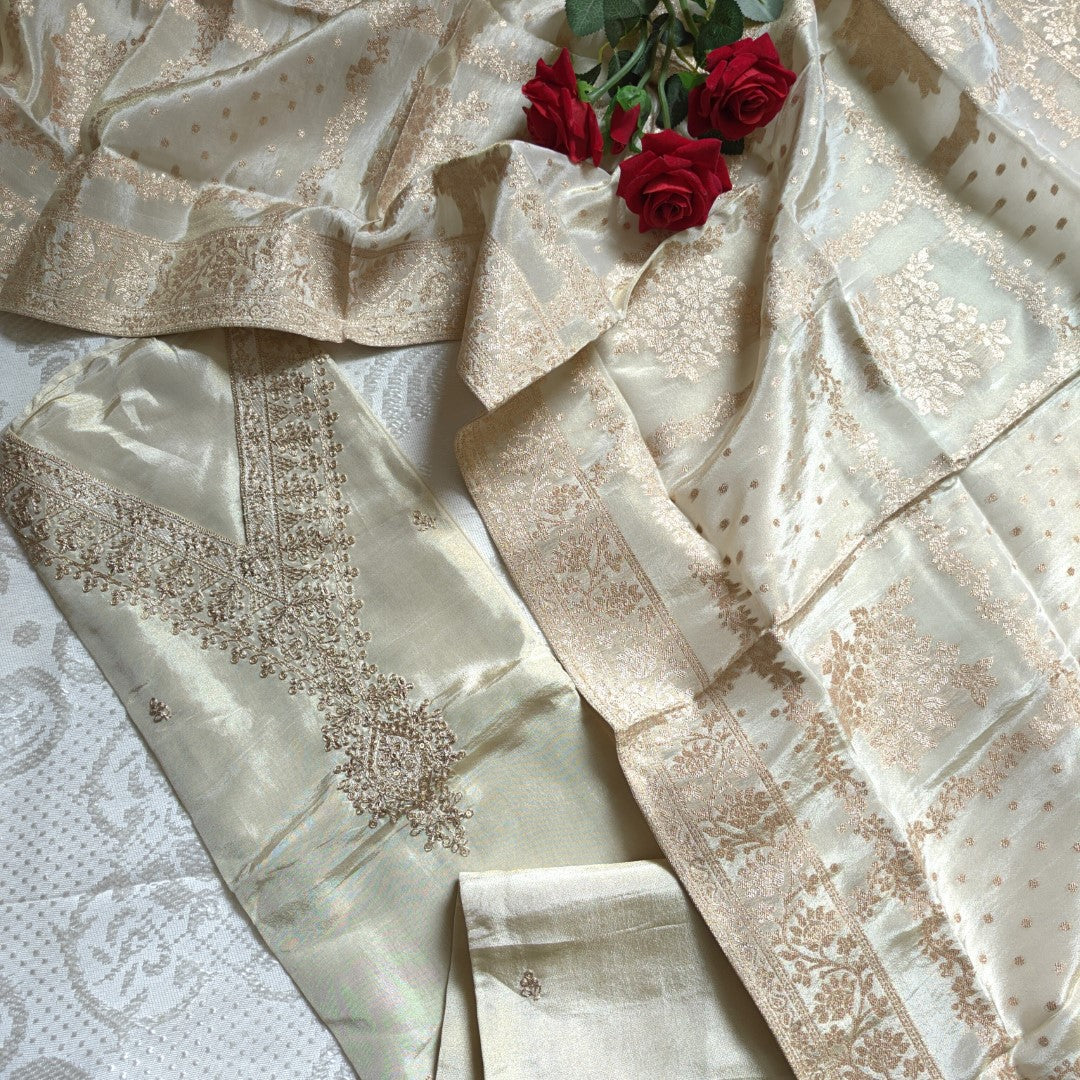 Shimmer tissue suit set