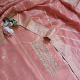 Rust Unstitched Dress material