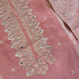 Rust Unstitched Dress material