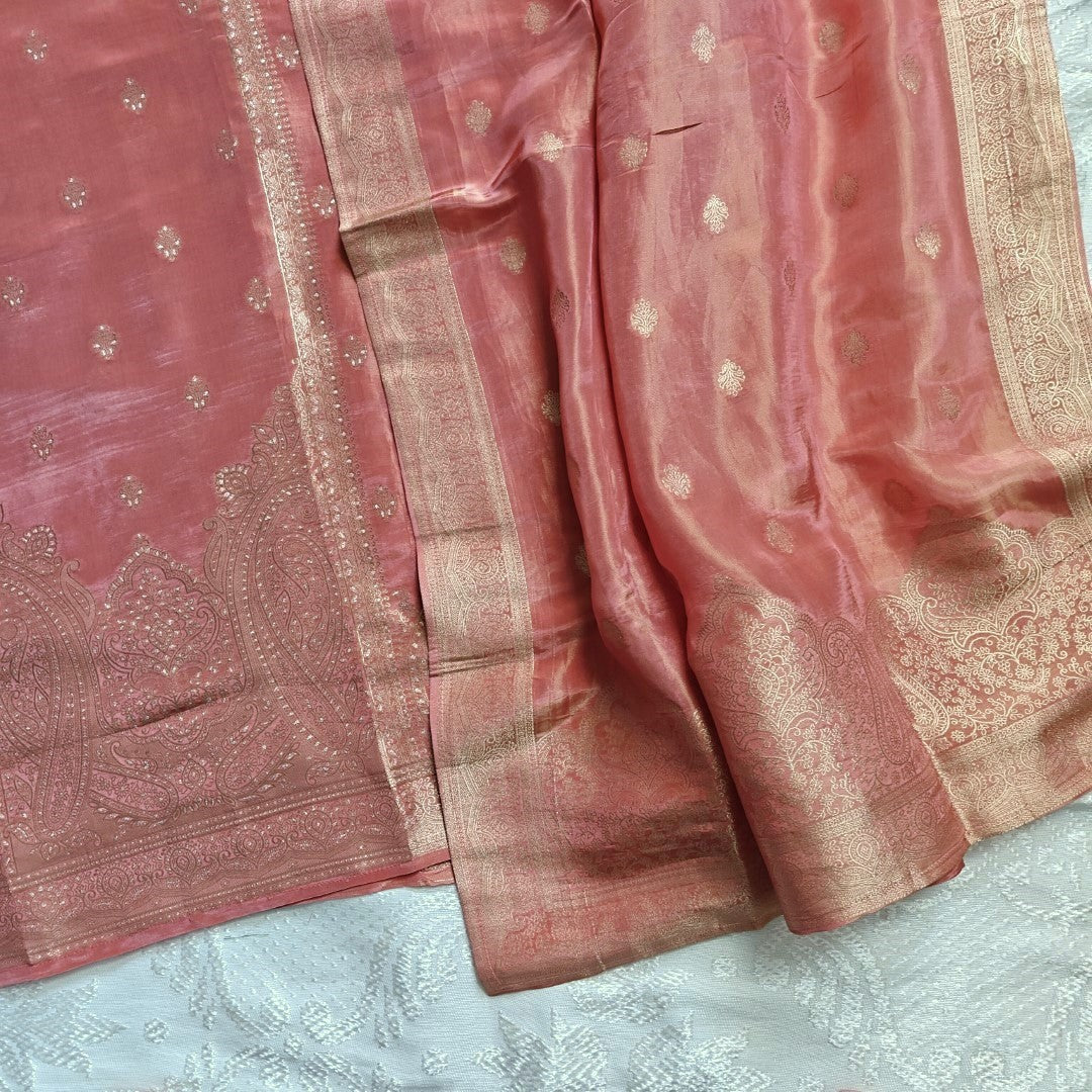 Kanjivaram weaving Unstitched Dress material