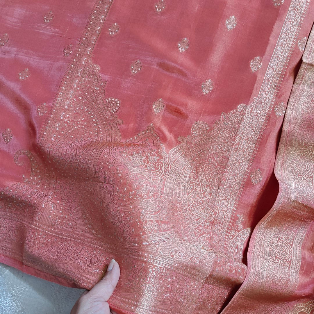 Kanjivaram weaving Unstitched Dress material