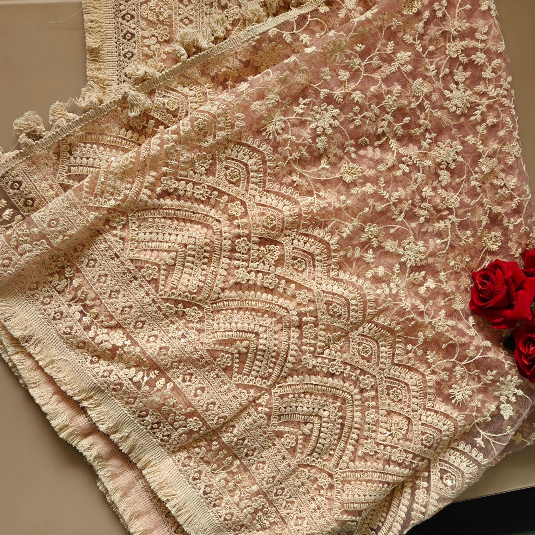 Lucknowi Net dupatta.