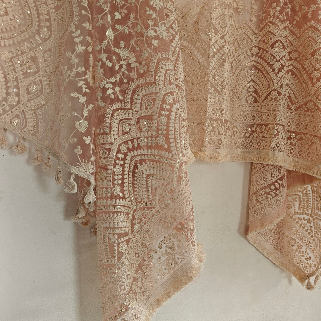 Lucknowi Net dupatta.