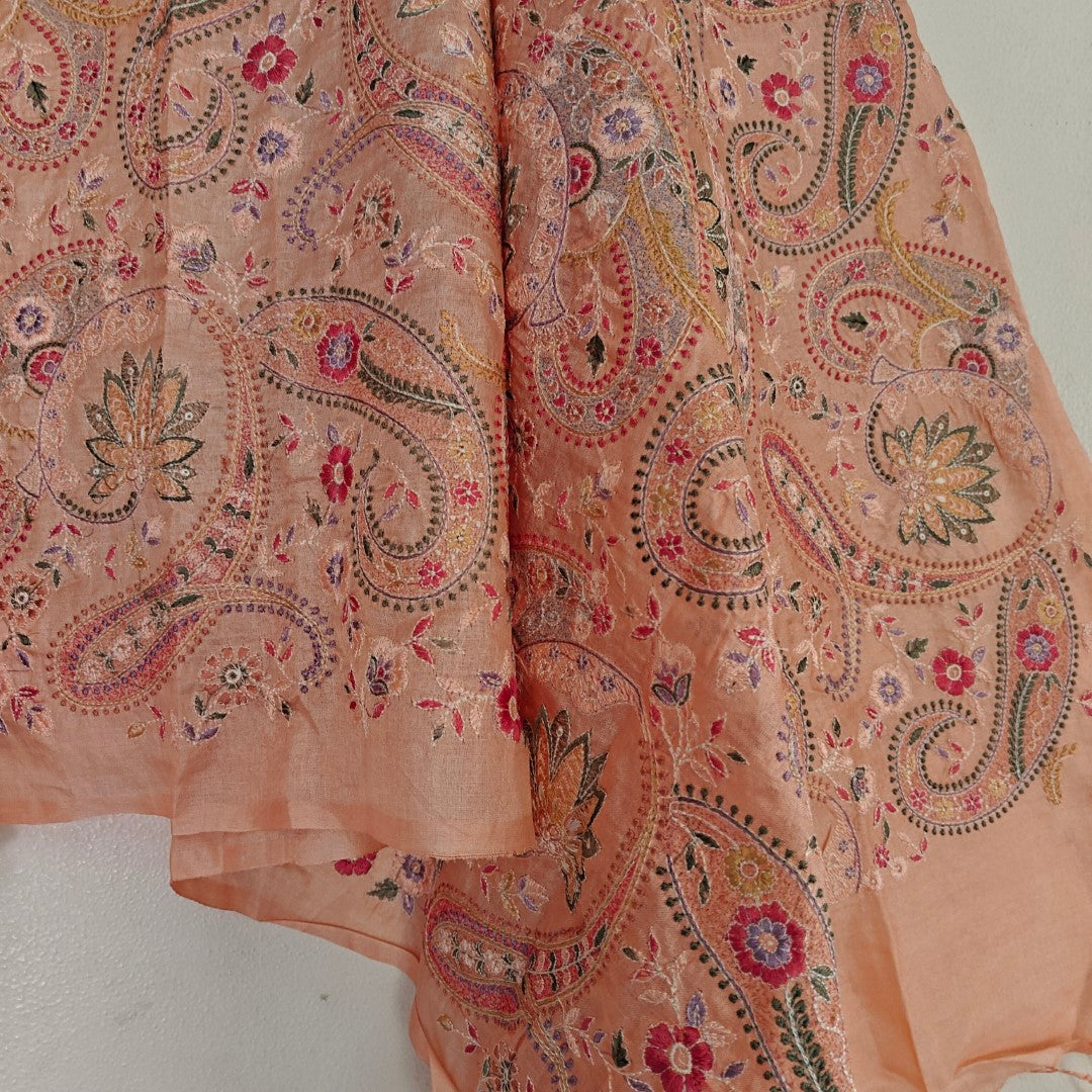 Pure Tussar Silk Heavy Embroidered Dupatta