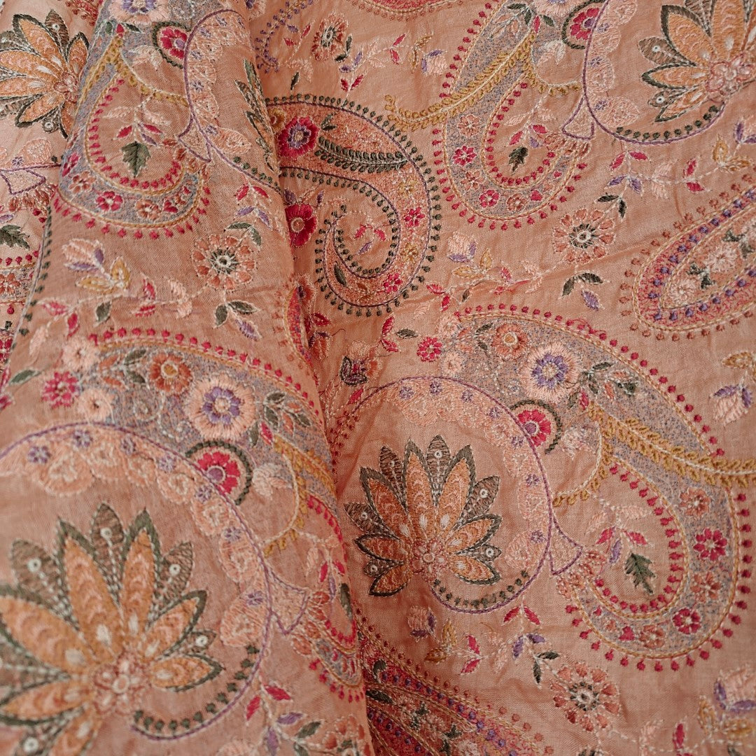 Pure Tussar Silk Heavy Embroidered Dupatta