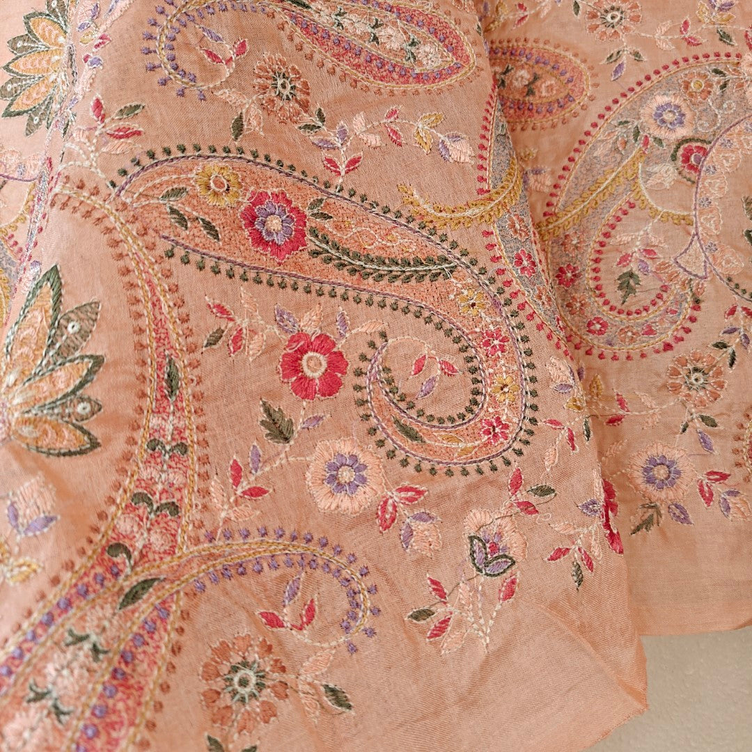 Pure Tussar Silk Heavy Embroidered Dupatta