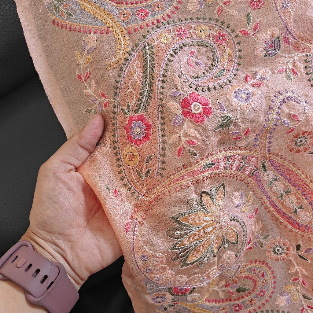 Pure Tussar Silk Heavy Embroidered Dupatta