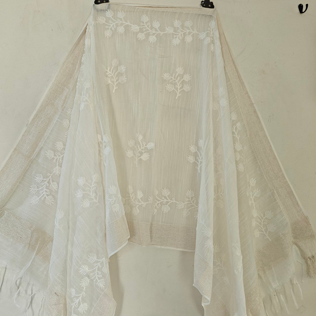 Off white Lightweight Dupatta stole