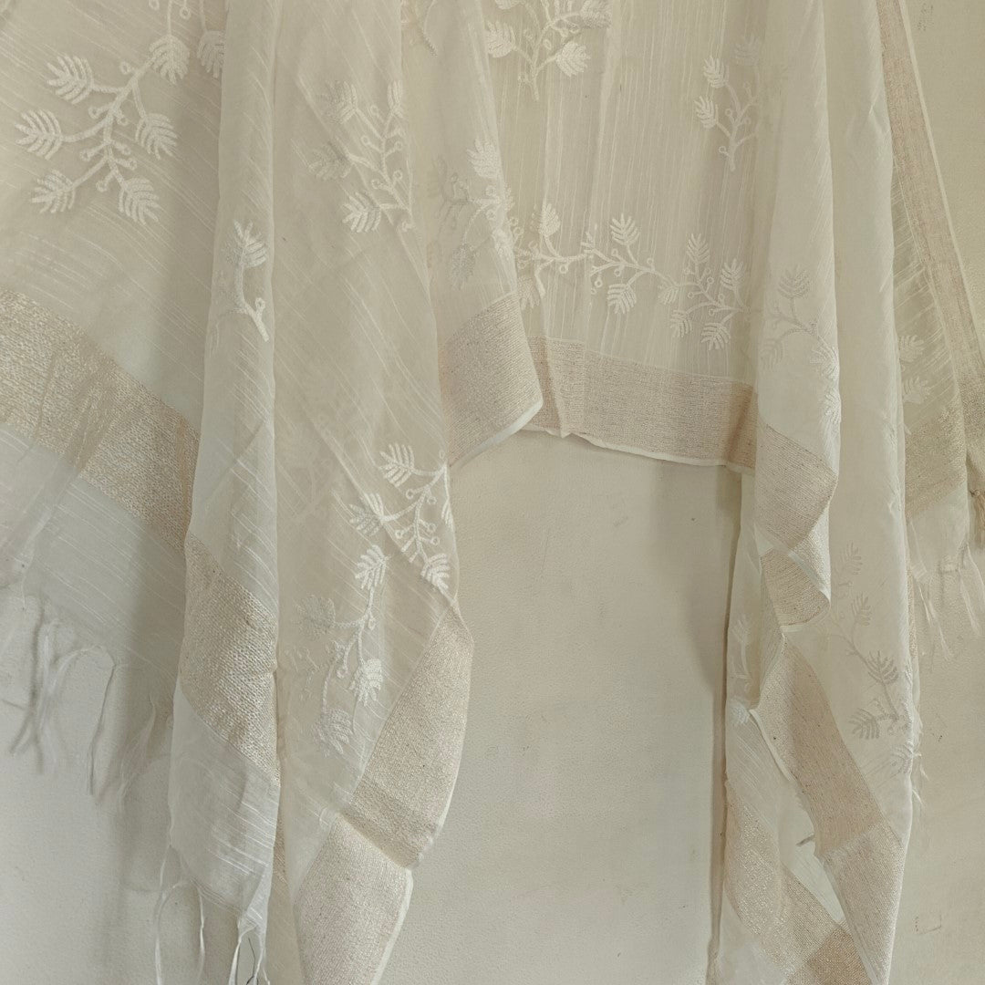 Off white Lightweight Dupatta stole