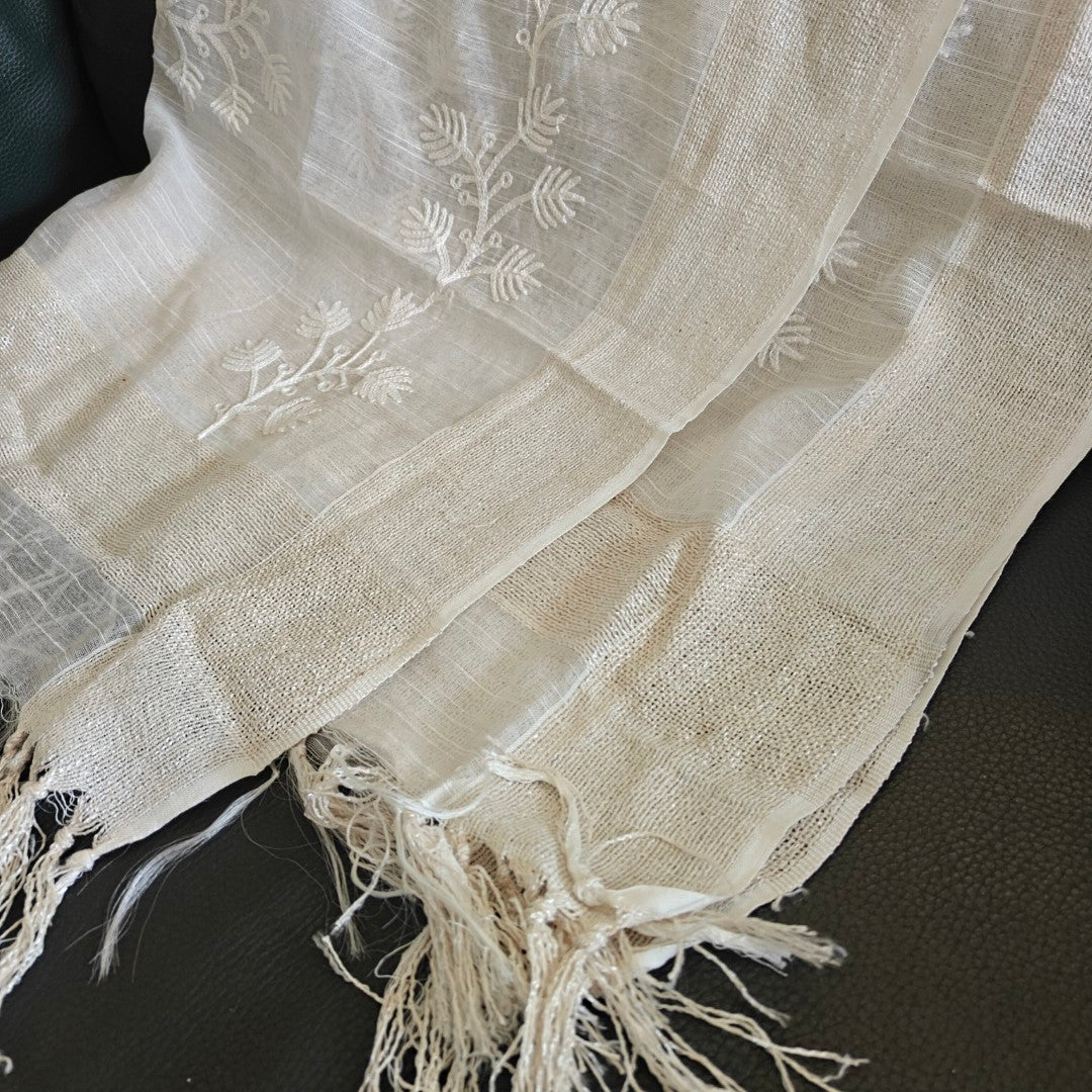 Off white Lightweight Dupatta stole