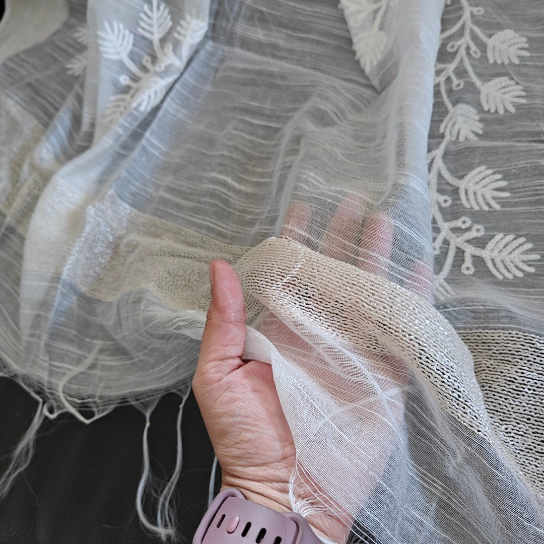 Off white Lightweight Dupatta stole