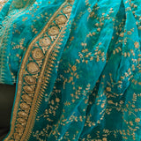 Blue Sabyasachi inspired Dupatta