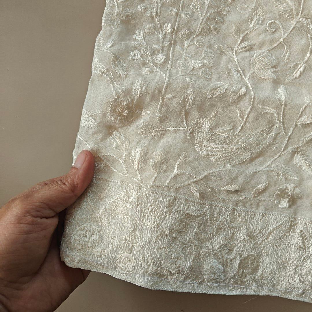 White Viscouse heavy Dupatta