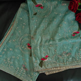Greenish blue dupatta