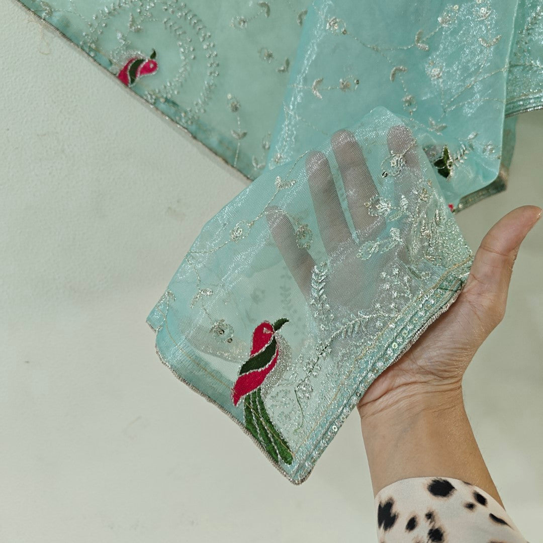 fancy organza dupatta