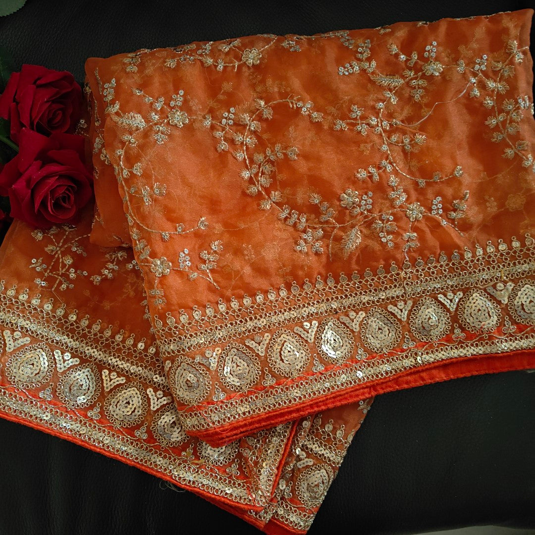 Orange Sabyasachi inspired Dupatta