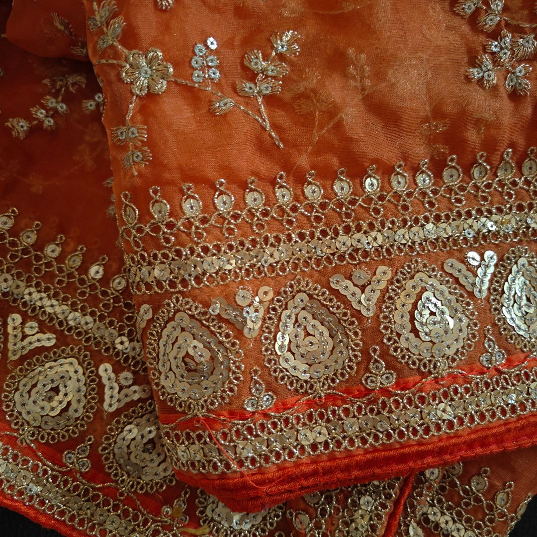 Orange Sabyasachi inspired Dupatta