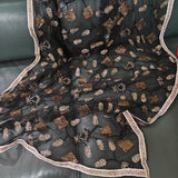 Black party wear dupatta