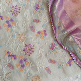 Embroidered Pure Maheshwari Designer Dress material