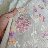 Embroidered Pure Maheshwari Designer Dress material