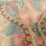 Peach colorful dress material