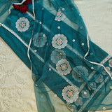 Tissue Dress material with embroidery