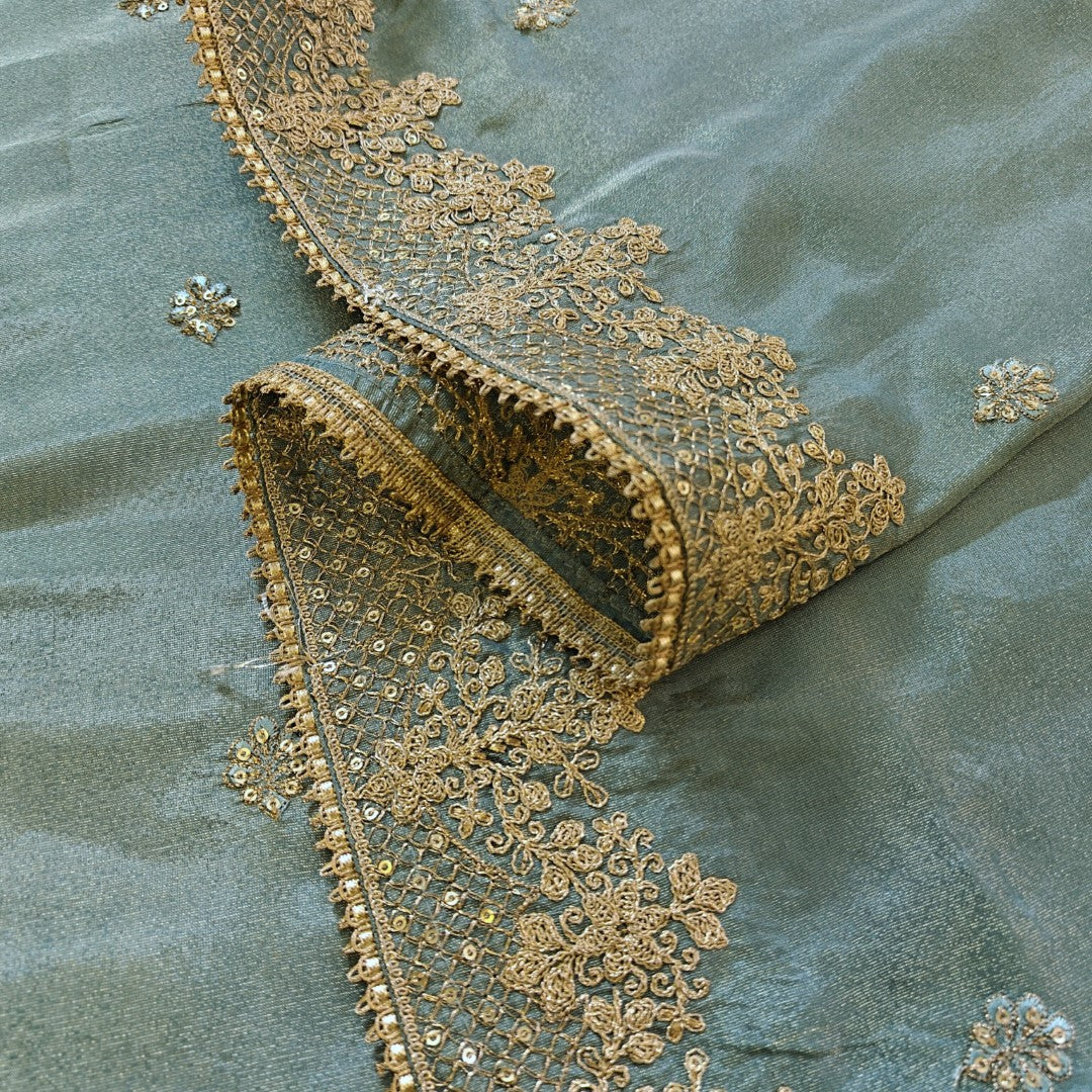 Tissue Russian Silk Dress Material