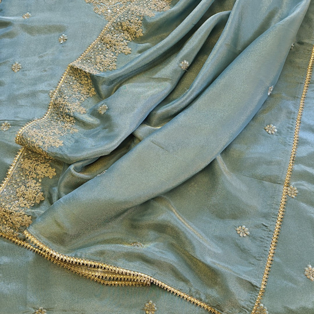 Tissue Russian Silk Dress Material