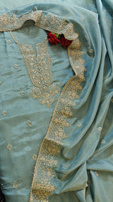 Tissue Russian Silk Dress Material