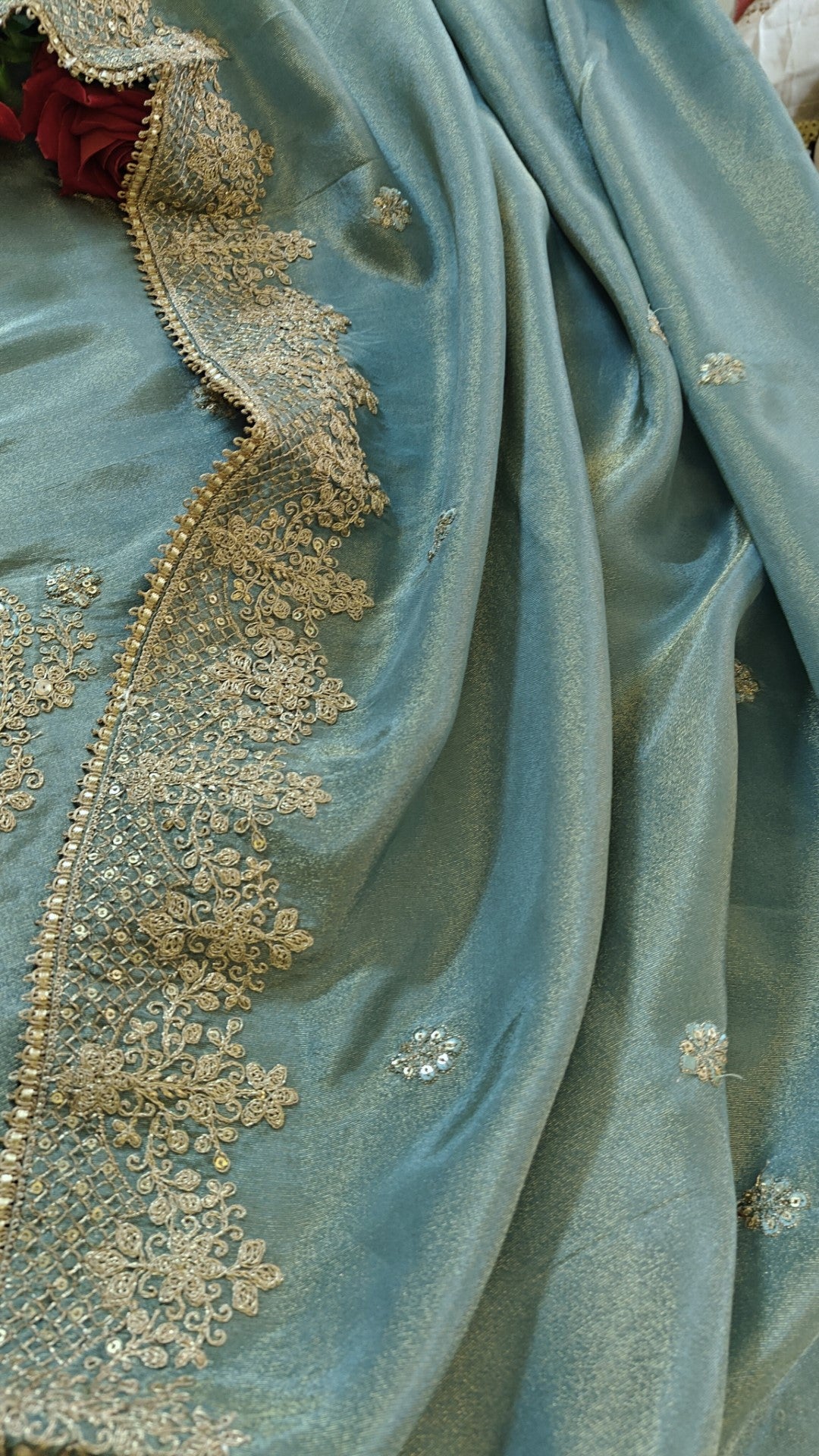 Tissue Russian Silk Dress Material