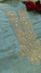 Tissue Russian Silk Dress Material