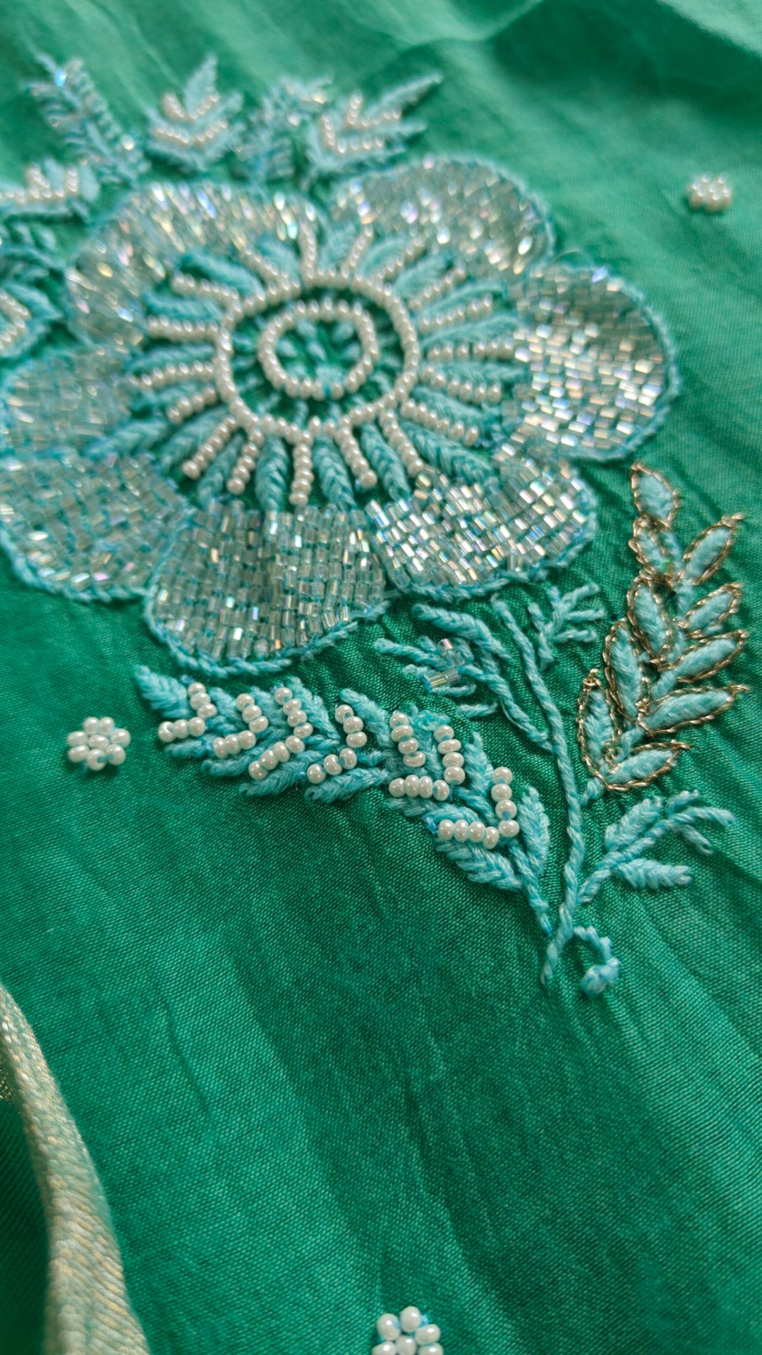 Pure Mul handwork chikankari Kurta Dupatta set