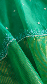 Pure Mul handwork chikankari Kurta Dupatta set