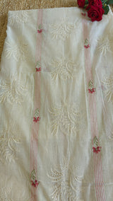 Pure Maheshwari thread embroidery Kurta material