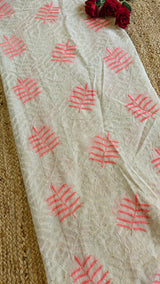 Pure Maheshwari Neon thread embroidery Kurta material