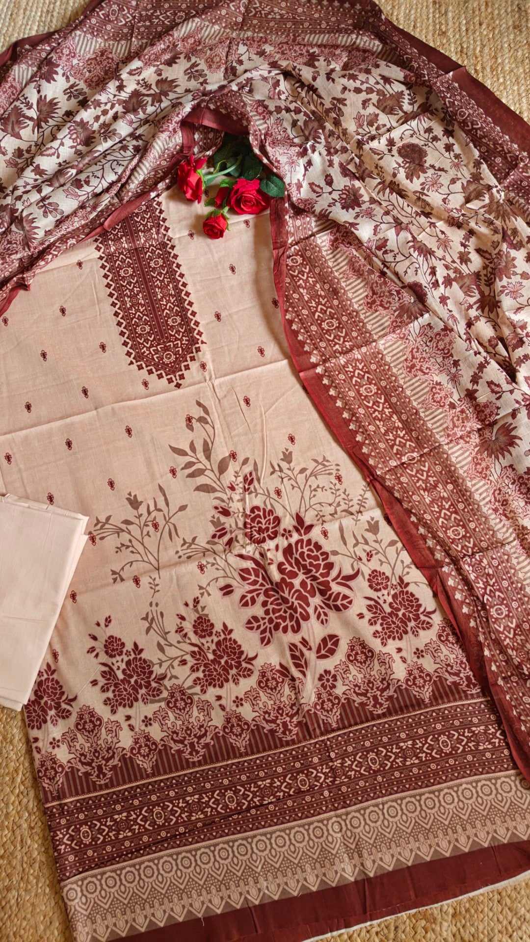 Beautiful Cotton Printed Dress material.