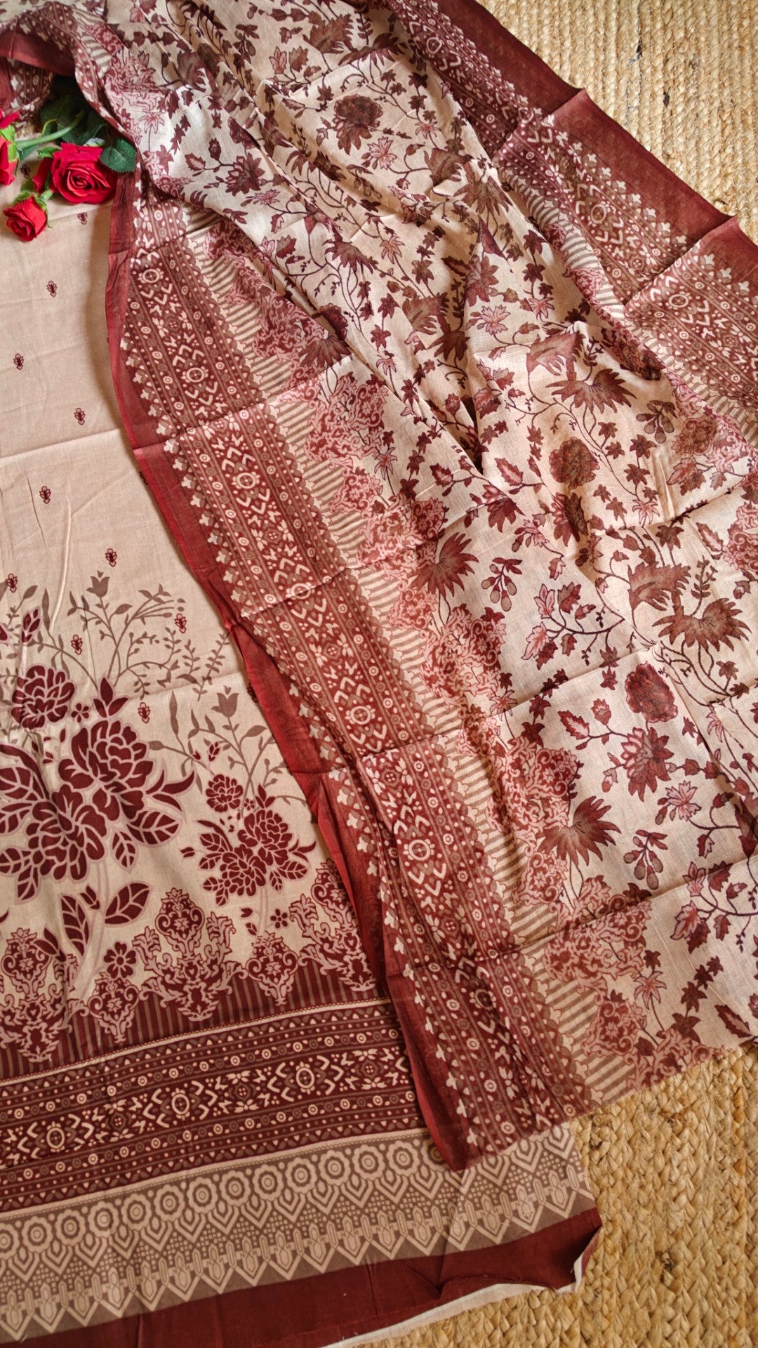 Beautiful Cotton Printed Dress material.