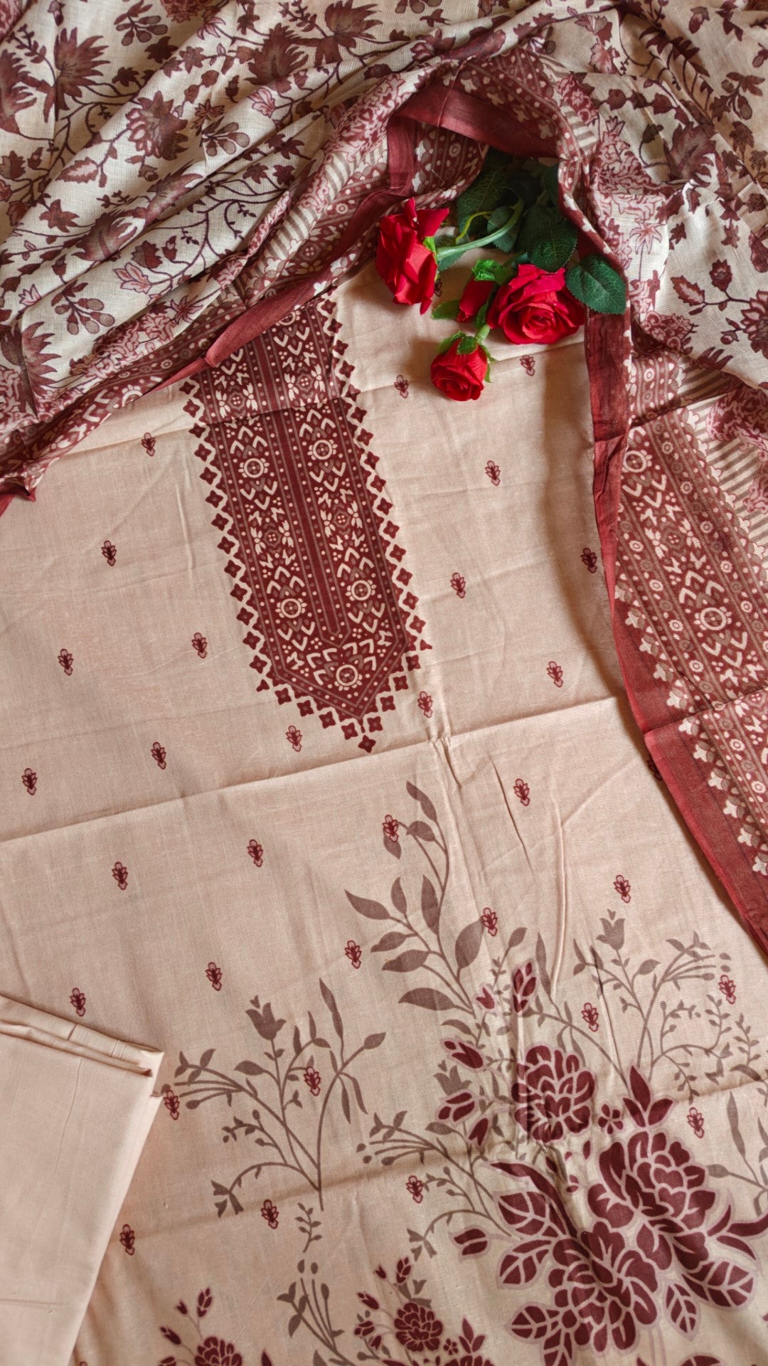 Beautiful Cotton Printed Dress material.