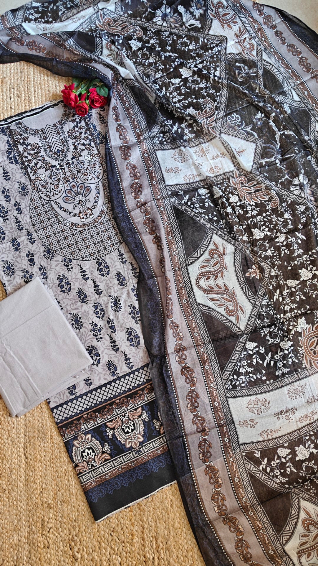 Cotton Pakistani Printed Dress material.