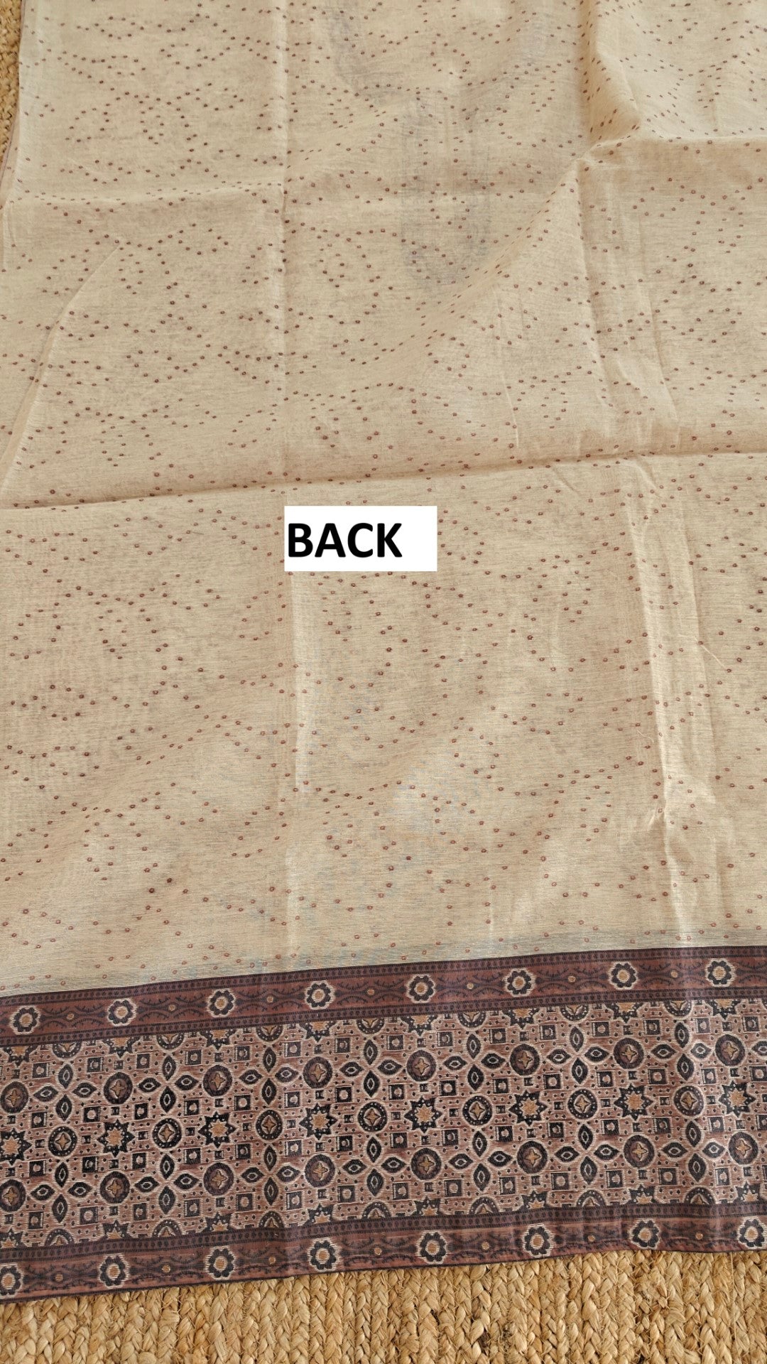 Woven Jamdani handwork on linen fabric Dress material.