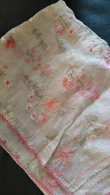 Pure Maheshwari Full embroidered Dupatta