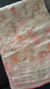 Pure Maheshwari Full embroidered Dupatta