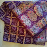 Silk Jacquard Purple dupatta