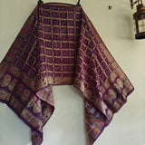 Silk Jacquard Purple dupatta