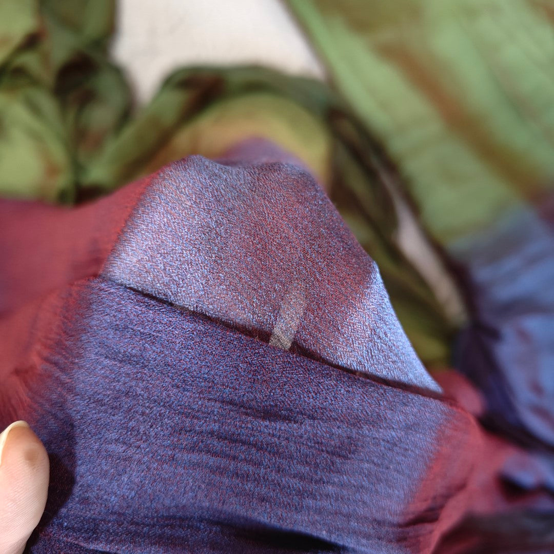 Ready To Wear Peacock shade Saree