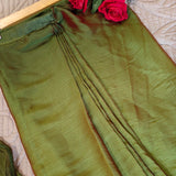 Ready To Wear Peacock shade Saree