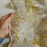 Pure linen digital print dress material