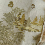 Pure linen digital print dress material